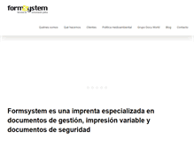 Tablet Screenshot of formsystem.net